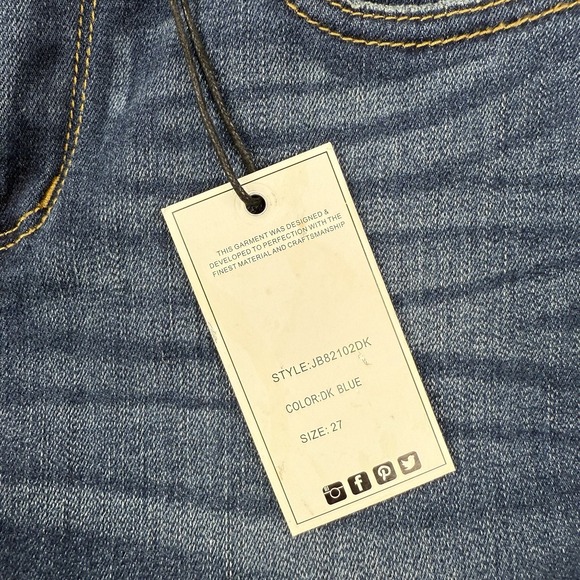 Judy Blue Jeans Womens 27 Medium Wash Relaxed Fit Stretch Comfort Denim NEW - Picture 4 of 16